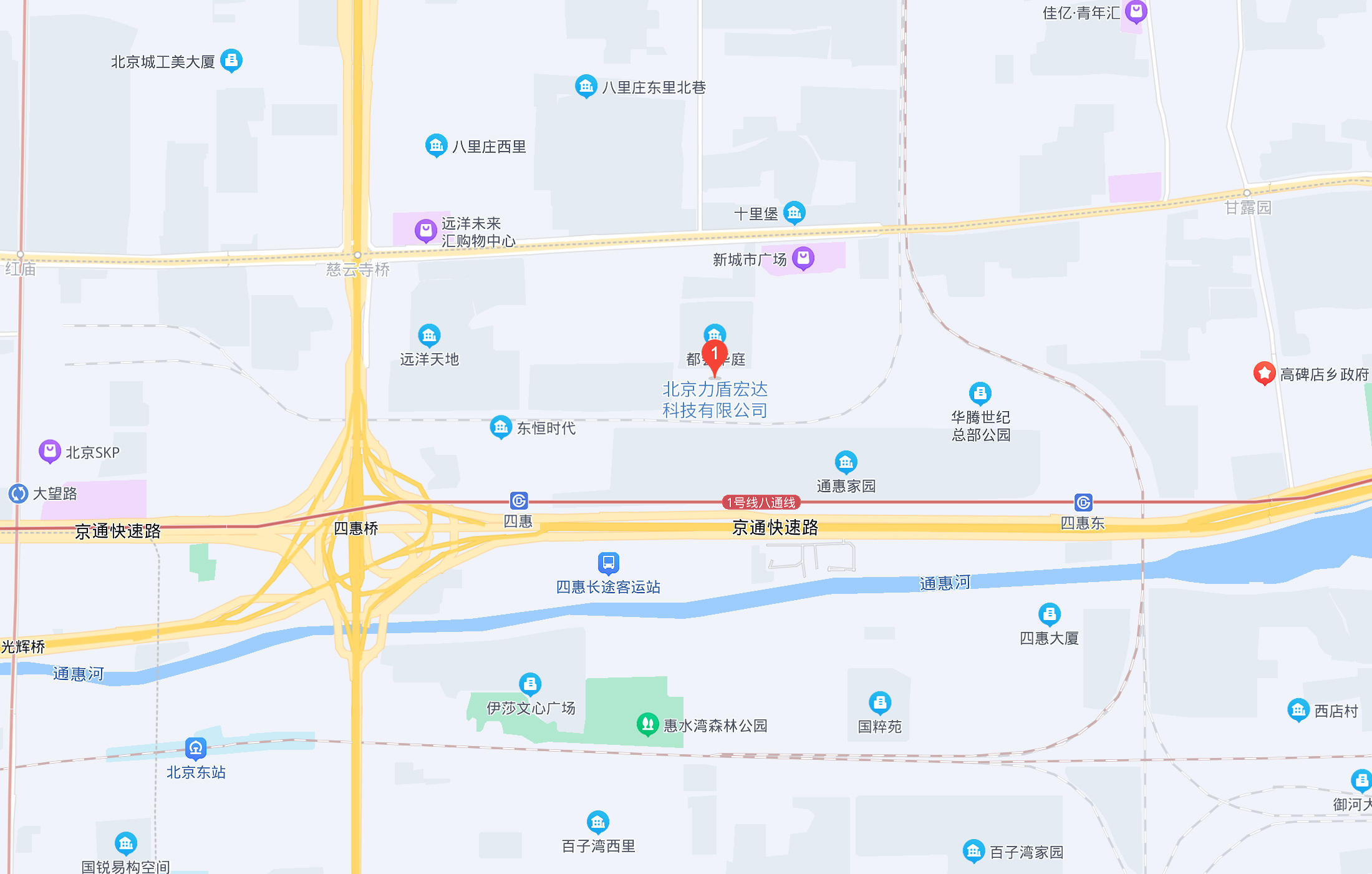 北京力盾宏达科技有限公司地图位置
